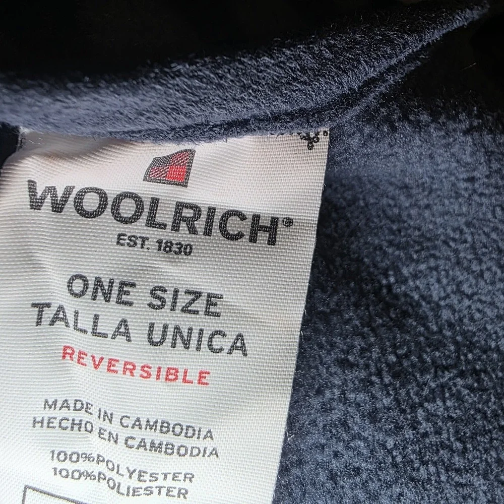 Woolrich Poncho Blue Bohemian Aztec Blanket Wrap Southwest Tribal Fleece Poncho